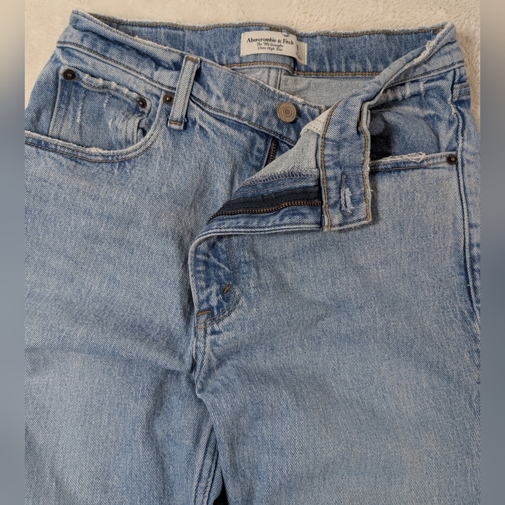 Abercrombie & Fitch Light Blue Straight Leg Jeans
